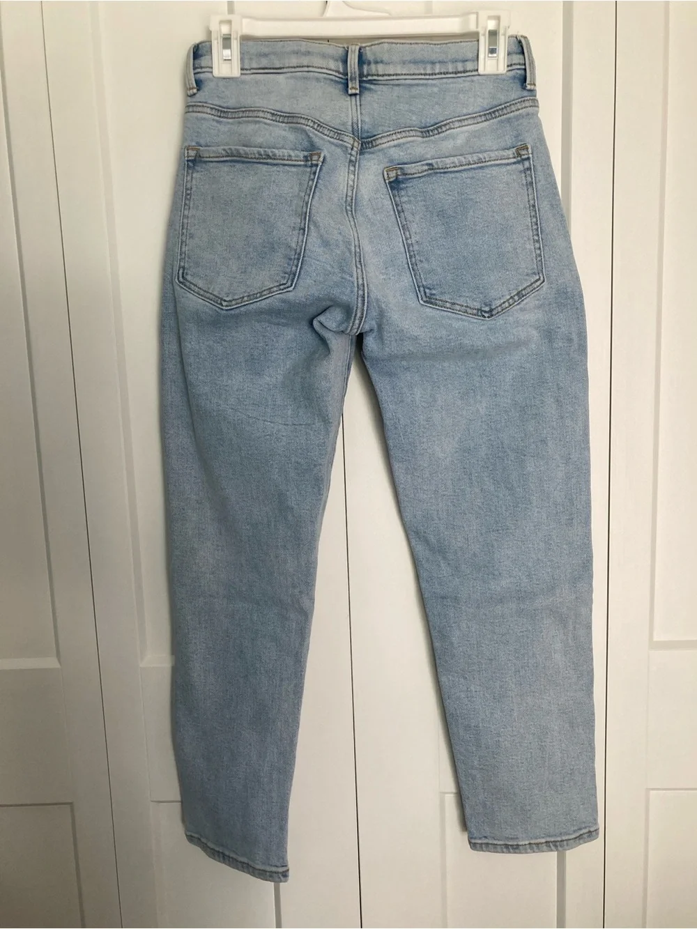Banana Republic Mid Rise Straight Light Wash Denim Jeans Size 25